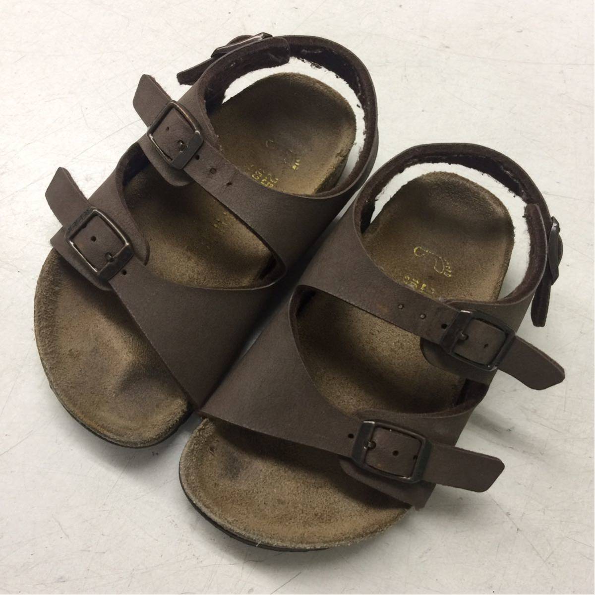 送料無料★BIRKENSTOCK★ビルケンシュトック★サンダル★キッズ ジュニア 16.0㎝★ブラウン #20212s361_画像1