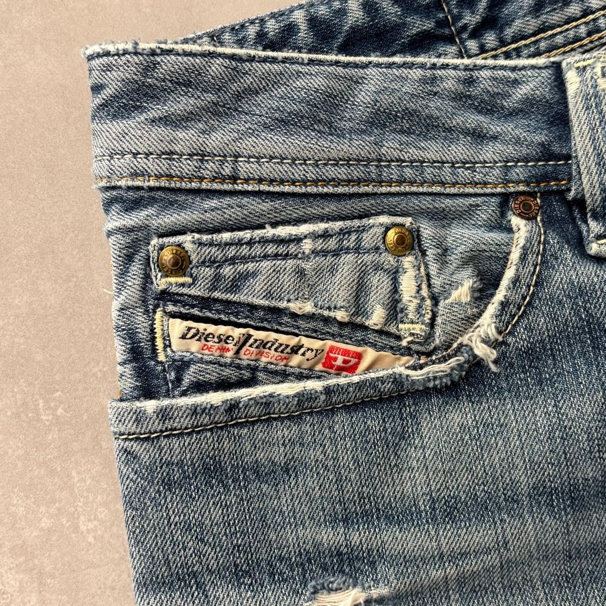 archive 00s y2k diesel flare jeans denim ディーゼル ダメージ archive 00s y2k diesel flare jeans denim ディーゼル ダメージ