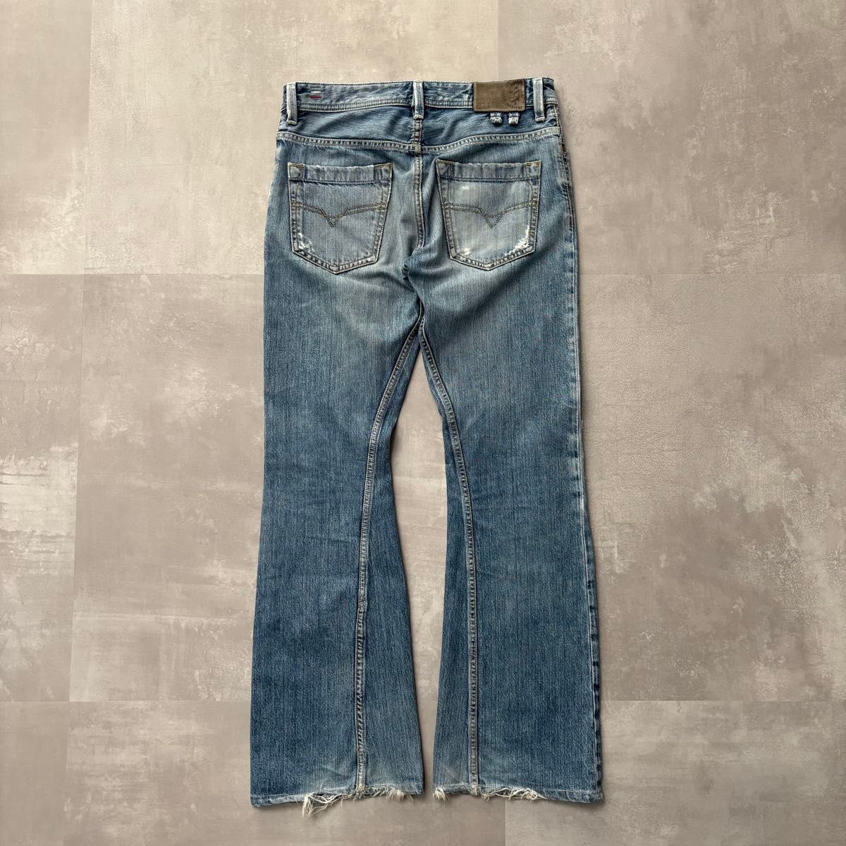 archive 00s y2k diesel flare jeans denim ディーゼル ダメージ archive 00s y2k diesel flare jeans denim ディーゼル ダメージ