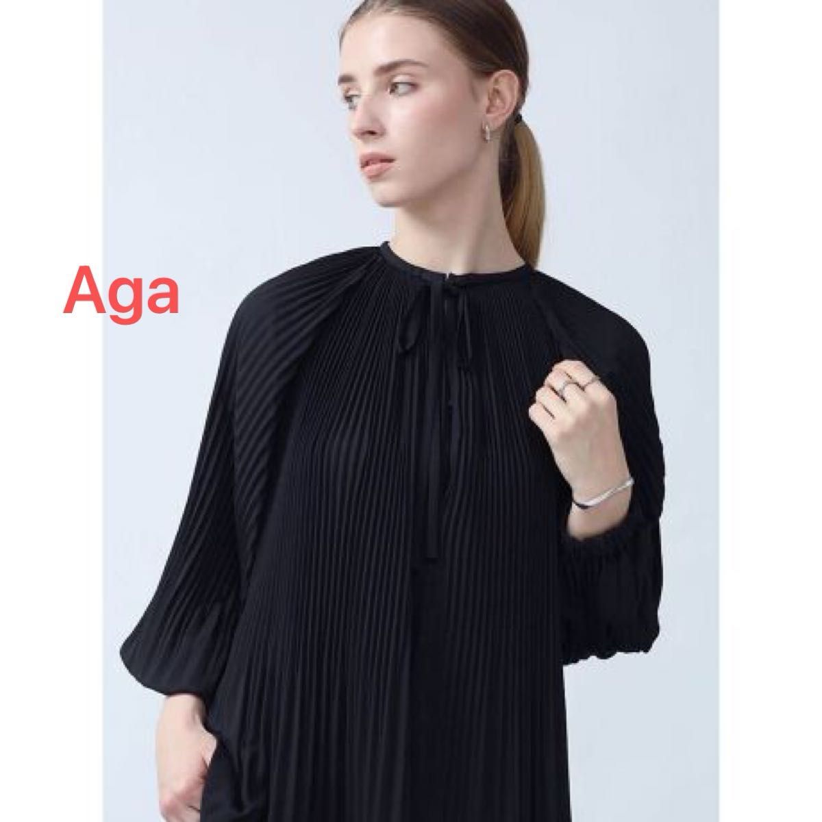 ヤマダヤ 福袋 Aga 2wayプリーツブラウス シャツ ブラック 黒 ヤマダヤ 福袋 Aga 2wayプリーツブラウス シャツ ブラック 黒