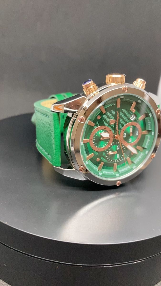 1487w メンズ腕時計 オマージュ クロノグラフ可動 ミリタリー ステンレスインビクタスチール カレンダー 防水腕時計