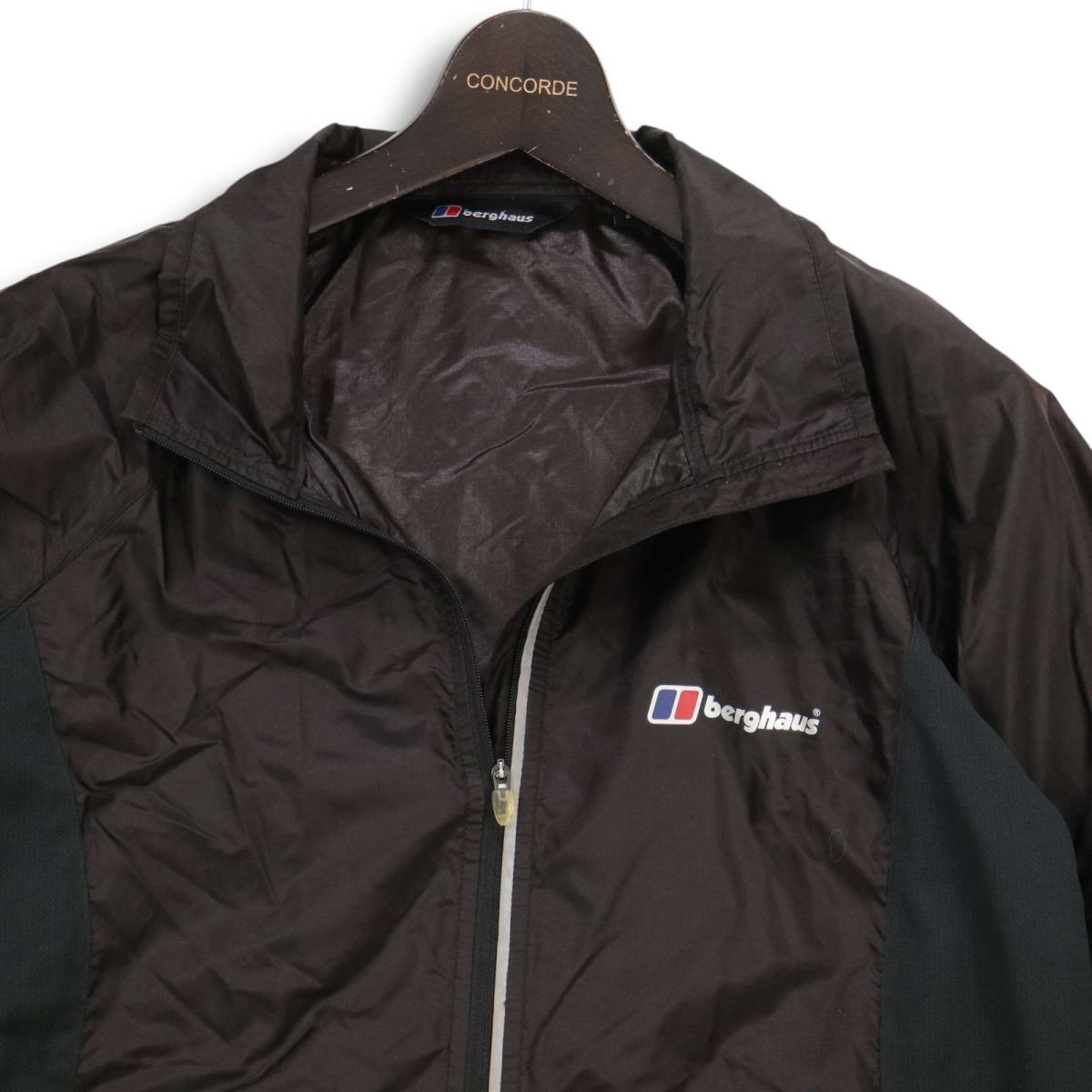 berghaus バーグハウス 34403 【Viso Jacket】通年★ ウィンド ナイロン ビゾ ジャケット Sz.L メンズ 黒 アウトドア　I5T00191_1#O