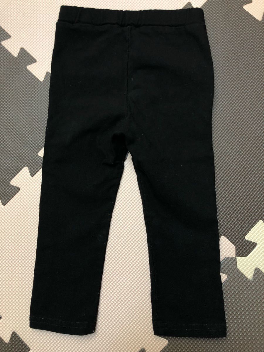 KP knitted Planner, Toro wa Lapin | long trousers, full height pants, stretch,.. material | size 90| black 