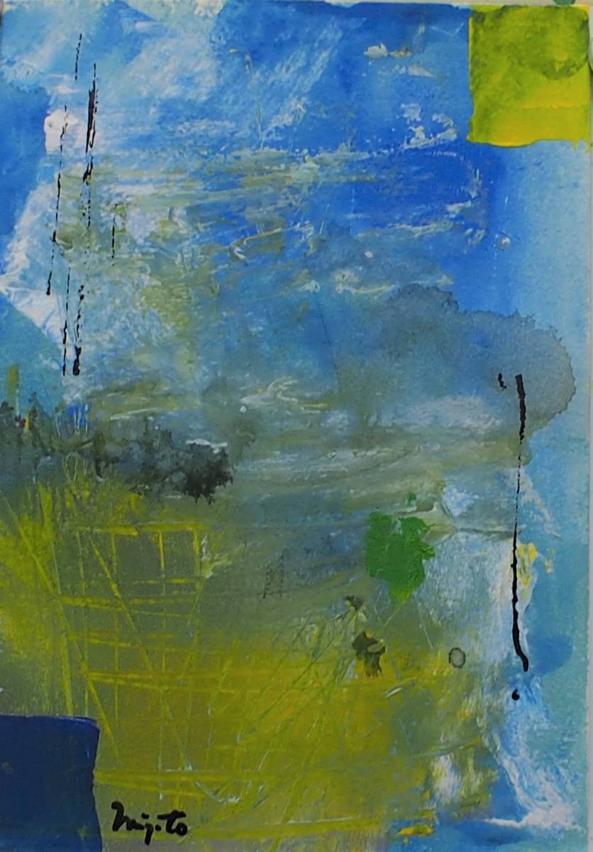 HiroshiMiyamoto 【好評にて期間延長】 abstract painting Fragment 定番のお歳暮 冬ギフト 2020DR-158