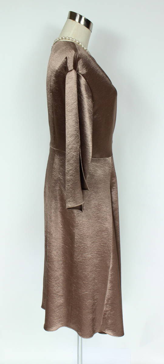  new goods 9 ten thousand 7900 jpy 38 MORABITO 9 number molabito dress One-piece light brown group bronze party wedding . call high class brand color formal 