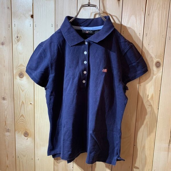[KWT3328] POLO Jeans рубашка-поло женский темно-синий L pohs 
