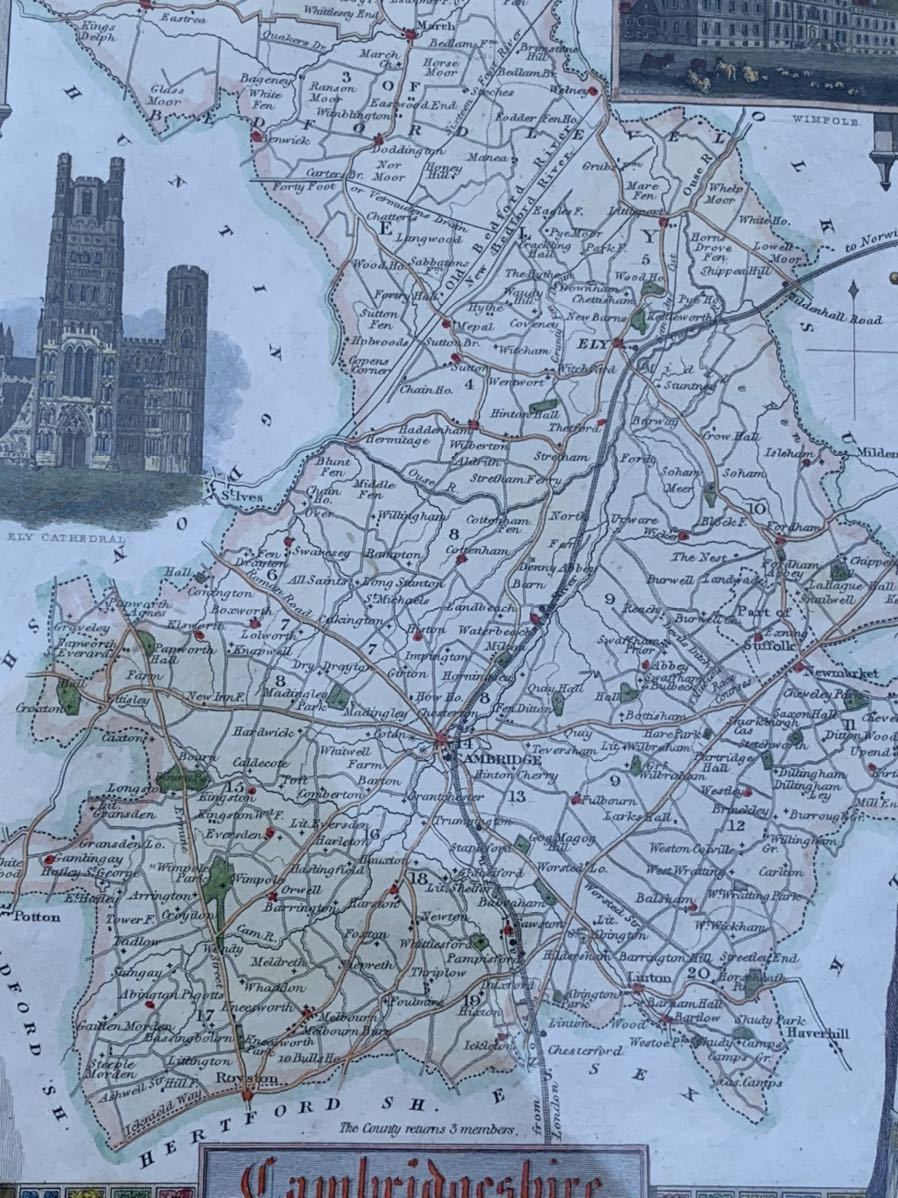 ◇アンティーク 地図 Alexander Hogg in 1784 額装◇4807 - 古地図 ◇アンティーク 地図 Alexander Hogg in 1784 額装◇4807 - 古地図