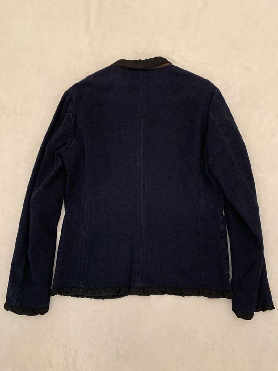 kolor special order BOGLIOLI size50 Italy made cotton jacket navy dark blue color BOGLIOLI 