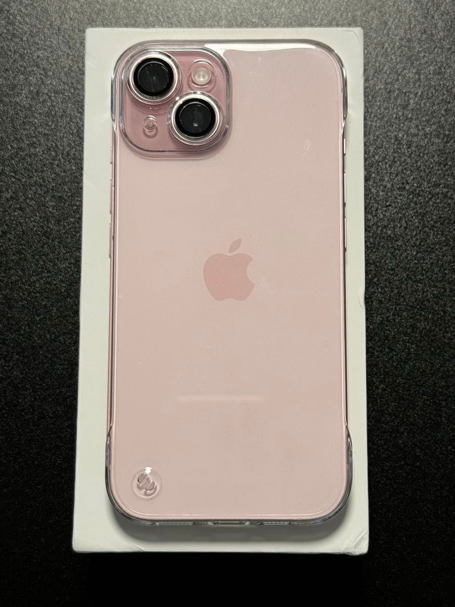 【美品】iPhone15 128GB ピンク 海外版 シャッター音なし ほぼ新品iphone15 Pink 128G 海外版SIMフリー SIM2つ対応