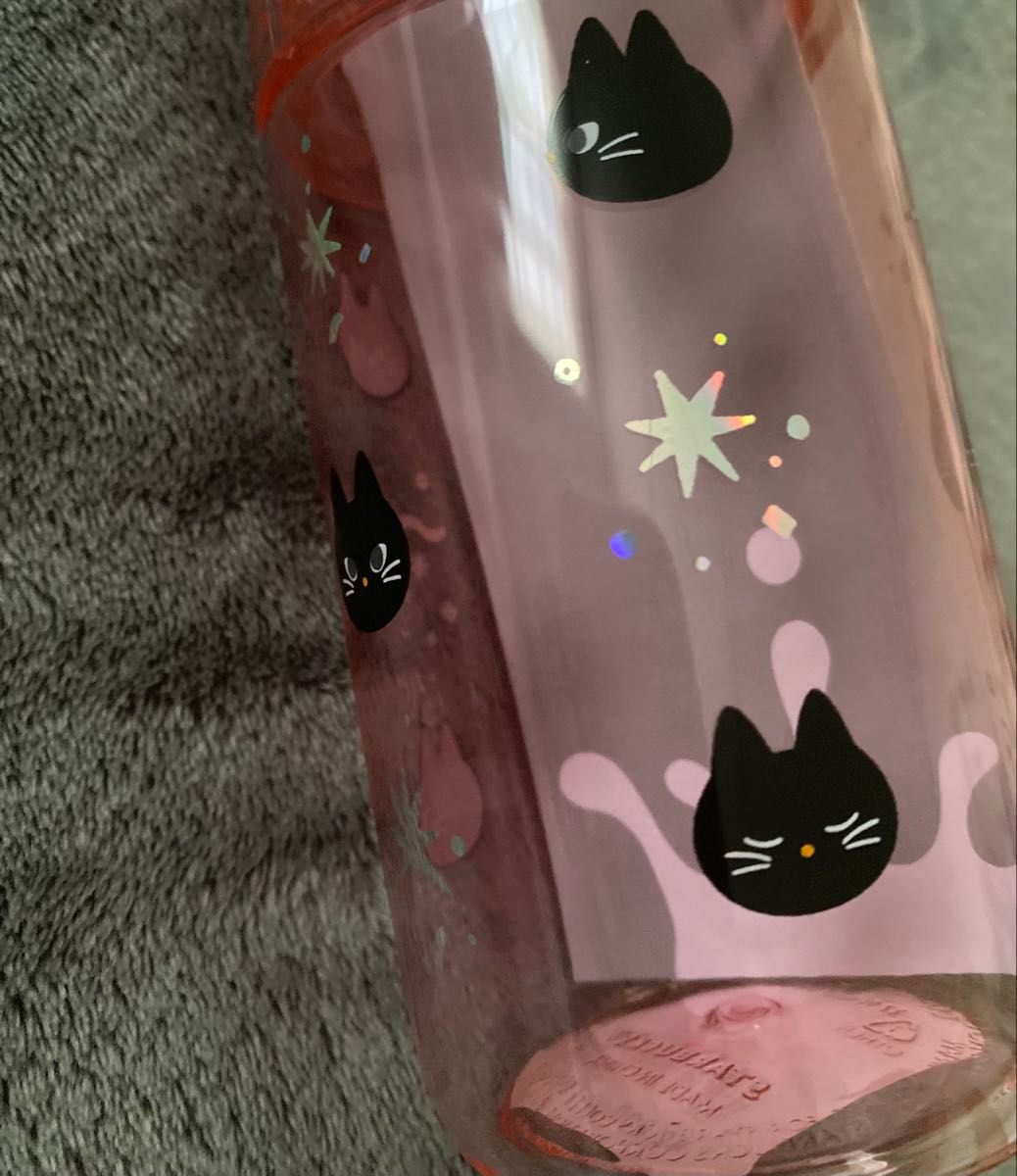サニーボトル ピンク 503ml スタバ スターバックス 猫 黒猫 サニーボトル ピンク 503ml スタバ スターバックス 猫 黒猫