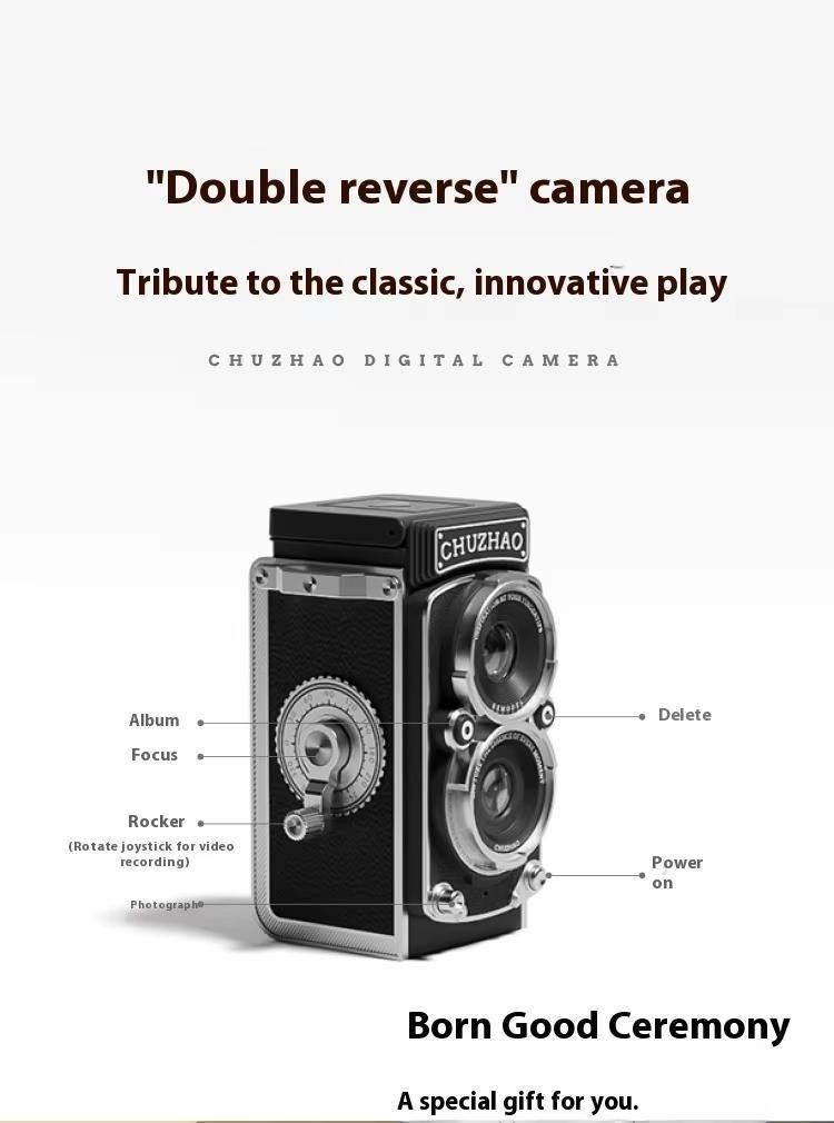 新品当日発送】CHUZHAO Digital TLR レトロ二眼デジタルカメラ 新品当日発送】CHUZHAO Digital TLR レトロ二眼デジタルカメラ