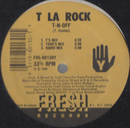 【廃盤12inch】T La Rock / Housin' With The T's / T-N-Off_画像2