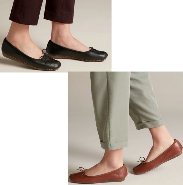 Clarks フラット パンプス レザー バレエ スニーカー 送料無料 Clarks 28cm フラット バレエ ネイビー ブルー レザー
