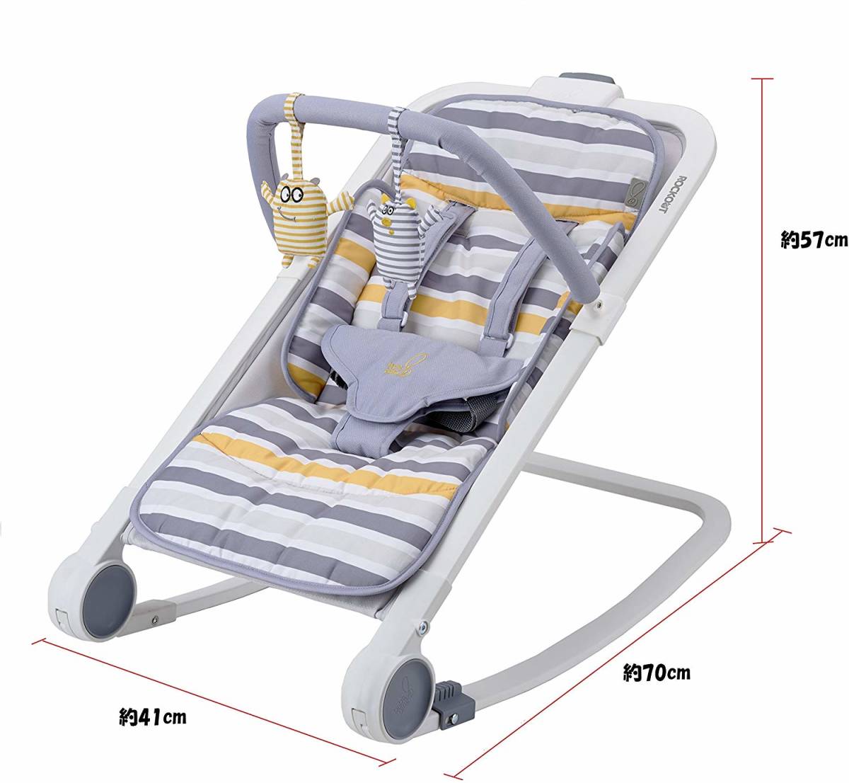  new goods unused * Japan childcare bouncer lock out folding bouncer newborn baby from 9kg till object compact . folding bouncer 