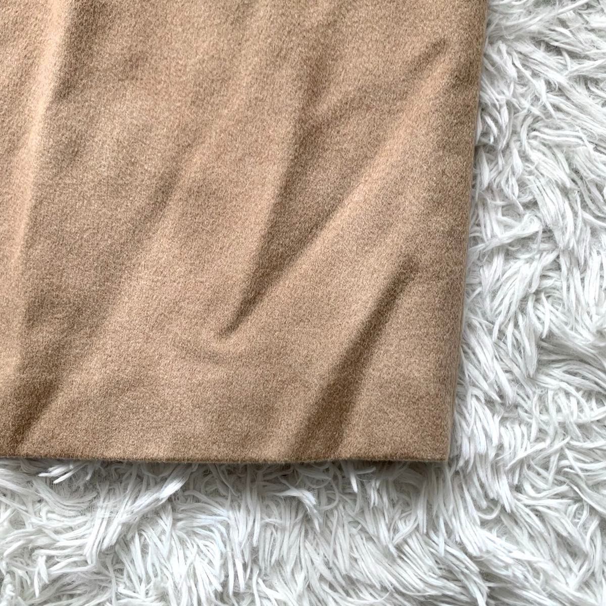 美品】Max Mara マックスマーラ 膝丈 ワンピース キャメル100 美品】Max Mara マックスマーラ 膝丈 ワンピース キャメル100