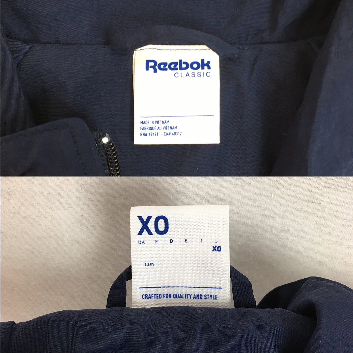【美品】Reebok リーボック ナイロンジャケット ジャンパー BK5092 XOサイズ アウター ネイビー/レッド/ホワイト_画像4