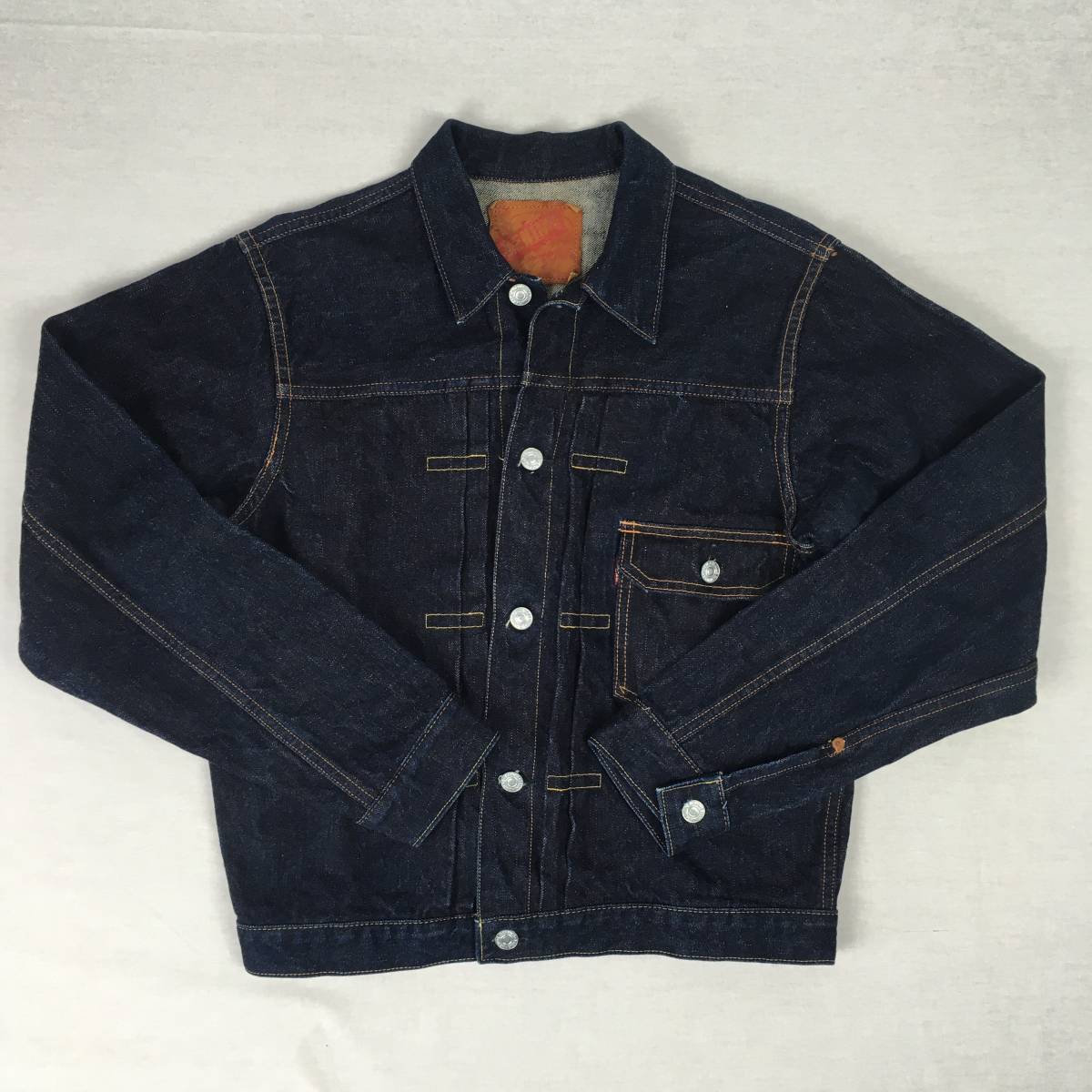 【旧】DENIME ドゥニーム ORIZZONTI オリゾンティ 506XX 1stタイプ 日本製 ジージャン Mサイズ デニム ジャケット Gジャン 革パッチ 濃紺_画像1