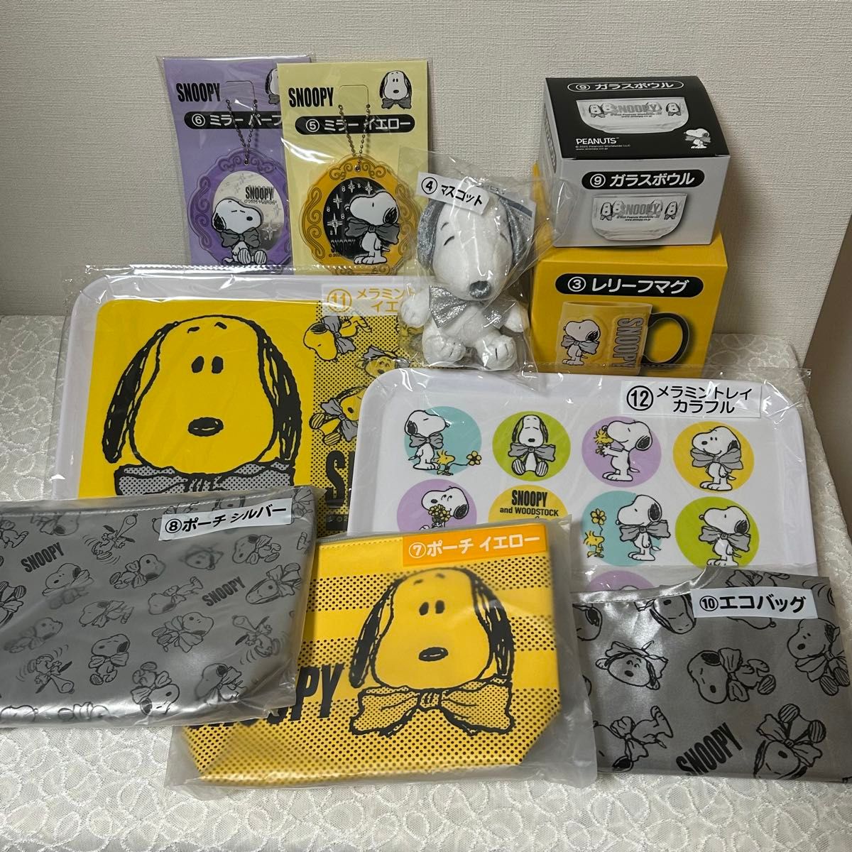 サンリオ当たりくじ スヌーピー セミコンプリート 3〜12 全10点 サンリオ当たりくじ スヌーピー セミコンプリート 3〜12 全10点