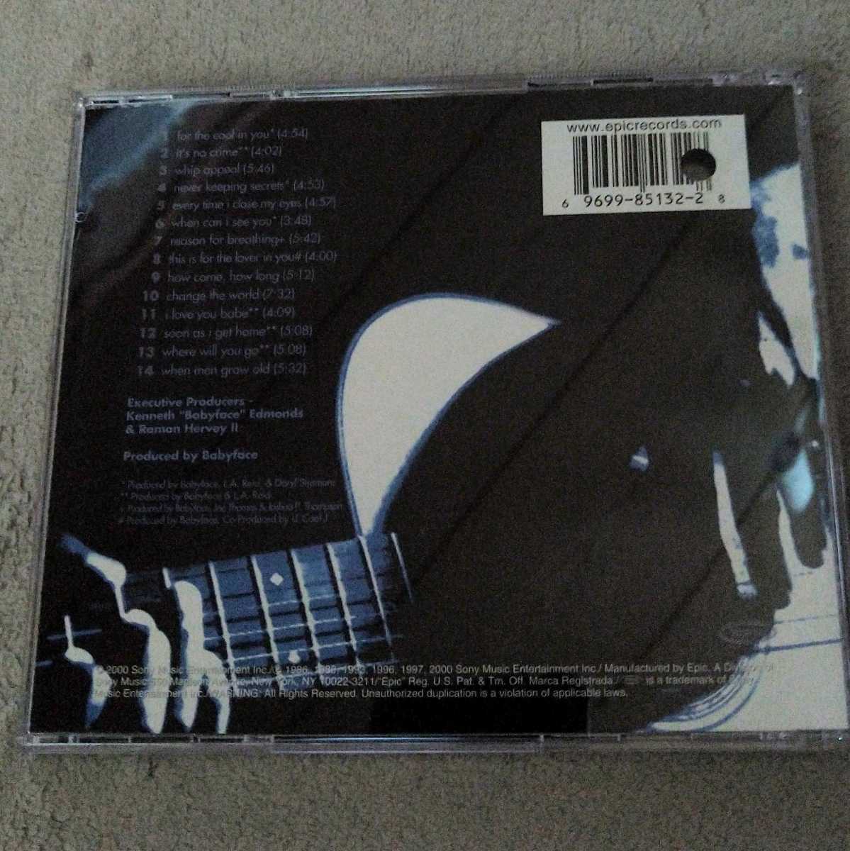中古CD ☆ BABY FACE - A COLLECTION OF HIS GREATEST HITS ベイビーフェイス 廃盤セール Eric Clapton_画像4