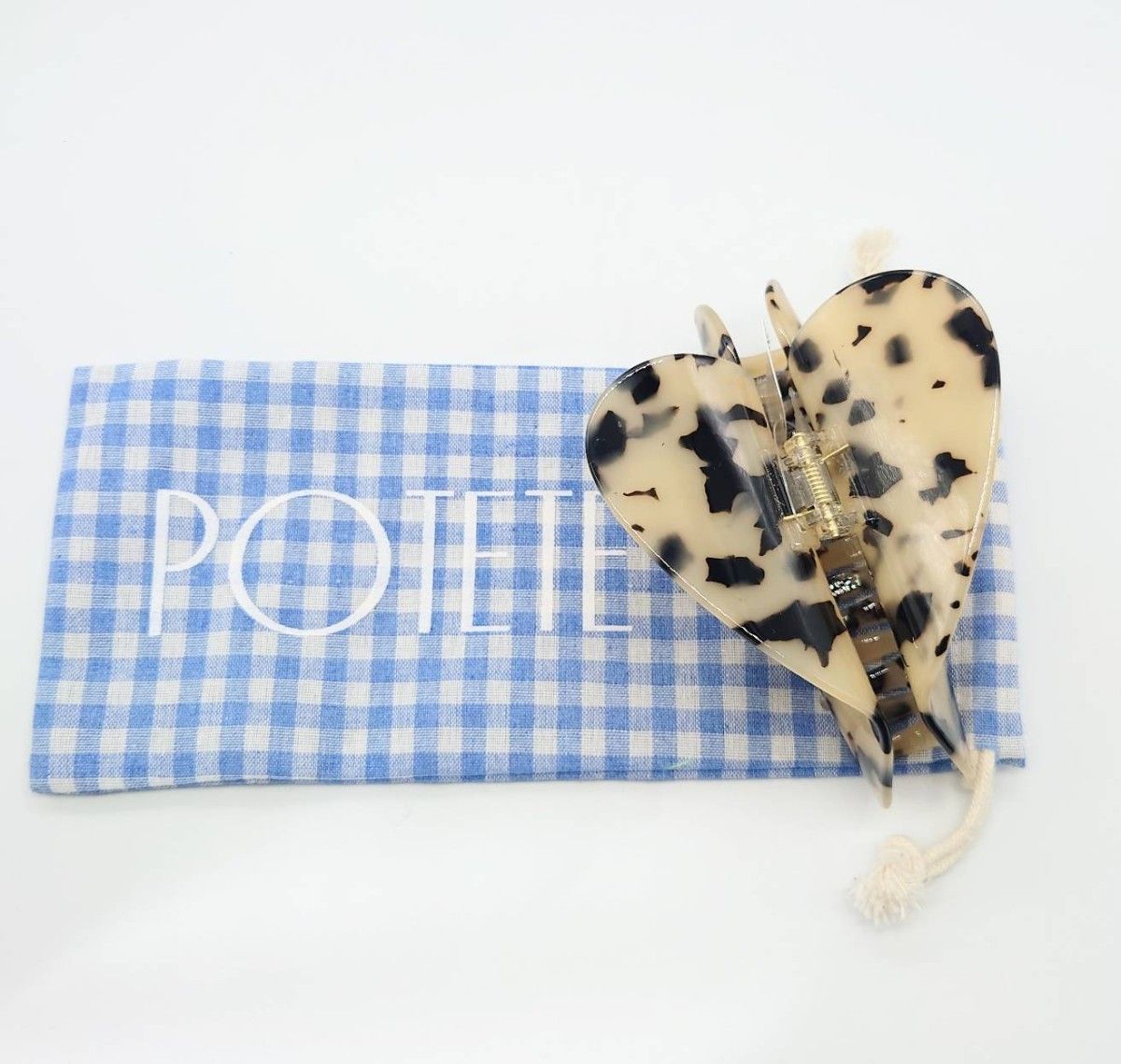 新品 POTETE ポテテ new big heart clip bekko ビッグハート 新品 POTETE ポテテ new big heart clip bekko ビッグハート