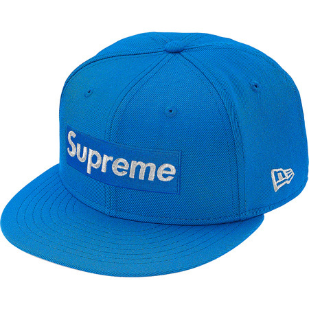 7 1/8 supreme 20ss $1M Metallic Box Logo New Era blue