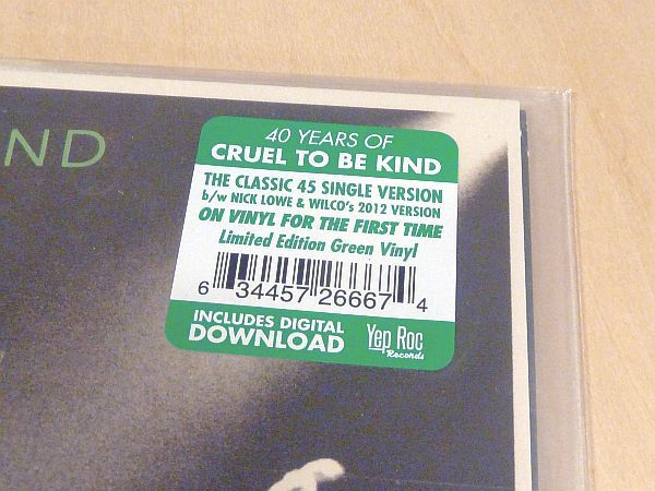 ヤフオク 300枚限定ニック ロウcruel To Be Kind発売40周 ヤフオク 300枚限定ニック ロウcruel To Be Kind発売40周