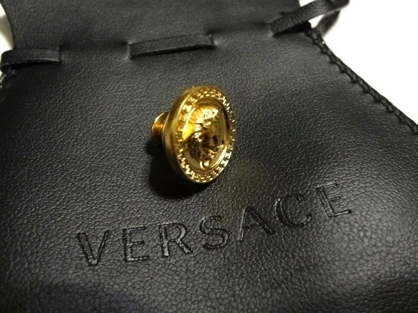 新品未使用◆保存袋付◆VERSACE◆金メデューサ×グレカ柄ラペルピン◆ピンバッジ◆ブローチ◆タイピン◆ゴールド◆スーツ、ジャケットに_画像8