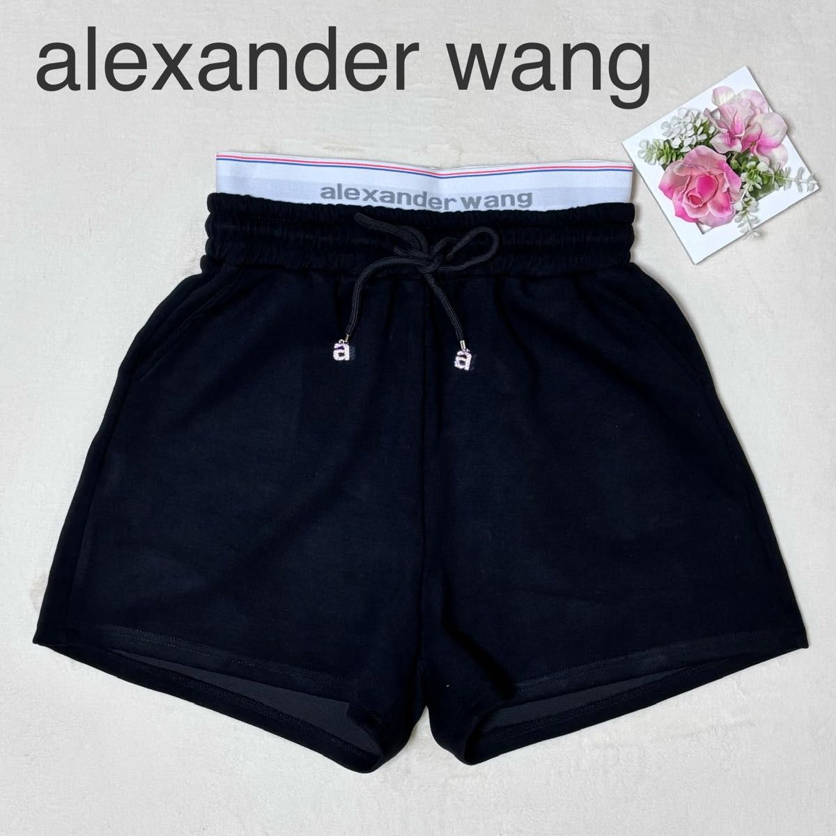 *レア 希少* alexander wang ハイウエストショートパンツ 黒