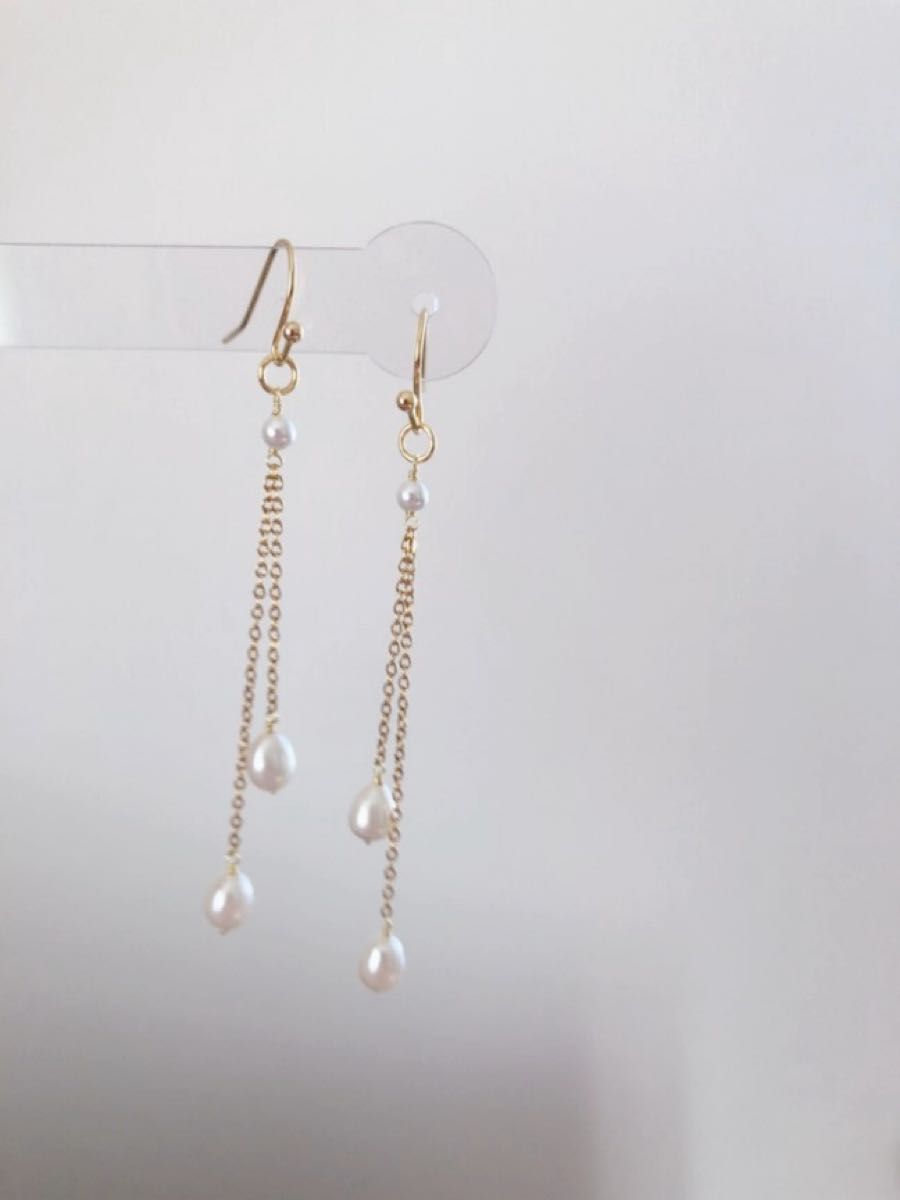 淡水パール、シェルパールピアス