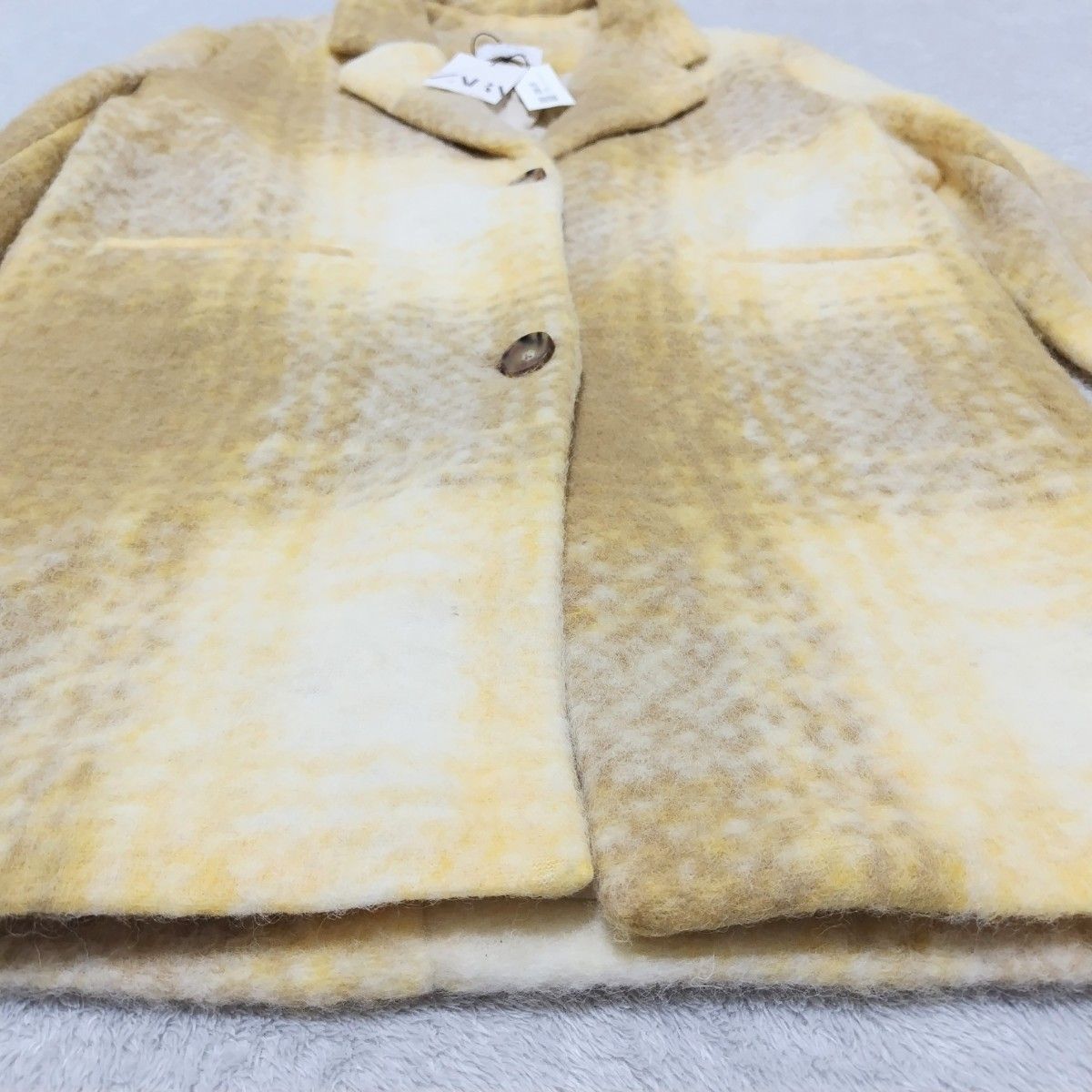 未使用✨ ZARA ザラ チェック柄 ボア コート - ジャケット・アウター 未使用✨ ZARA ザラ チェック柄 ボア コート - ジャケット・アウター