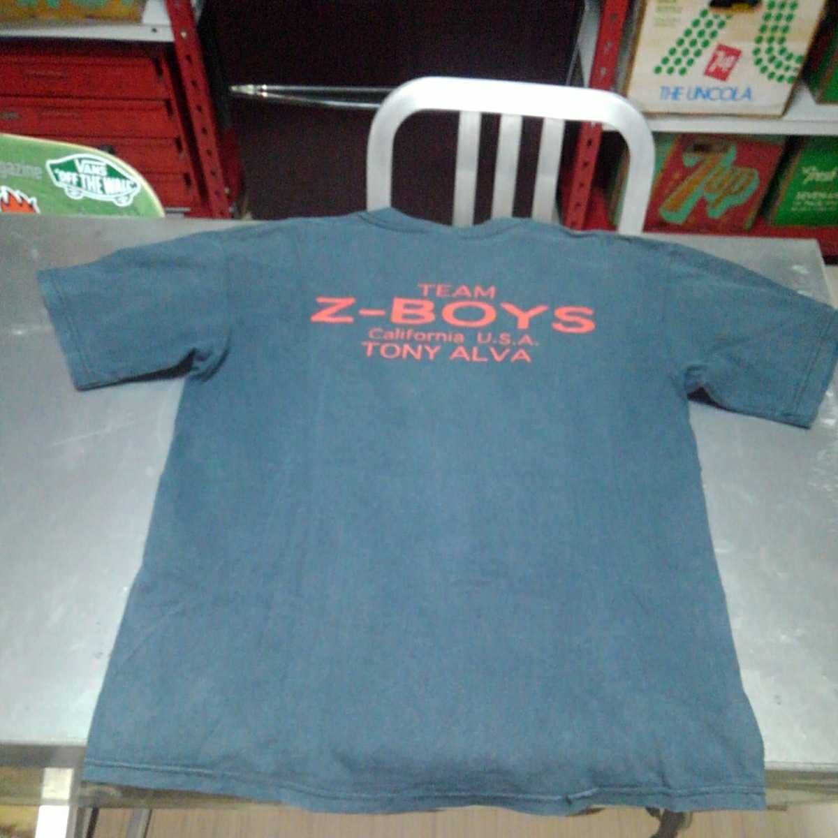 トニー　アルバ　z-boys TONY ALVA ZEPHYR　ゼファー　ドッグタウン　DOGTOWN アメリカ製　オールドスクール　希少　レア　Z-SKATE tシャツ_画像1