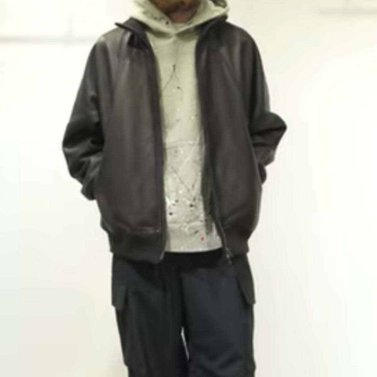 blurhms × wagamama tokyo Ex Spain Lamb Leather Track Jacket blurhms × wagamama tokyo Ex Spain Lamb Leather Track Jacket