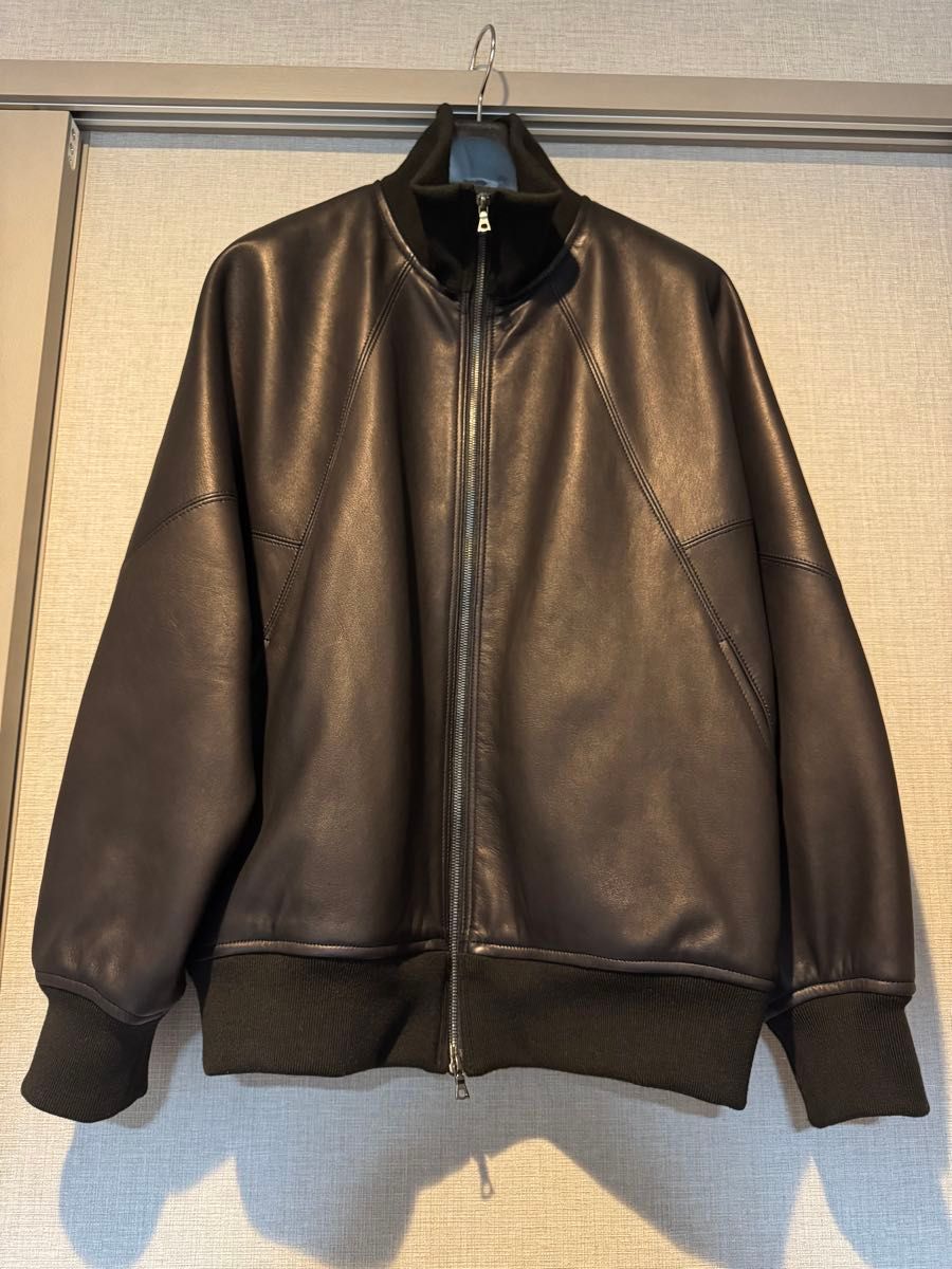 blurhms × wagamama tokyo Ex Spain Lamb Leather Track Jacket blurhms × wagamama tokyo Ex Spain Lamb Leather Track Jacket