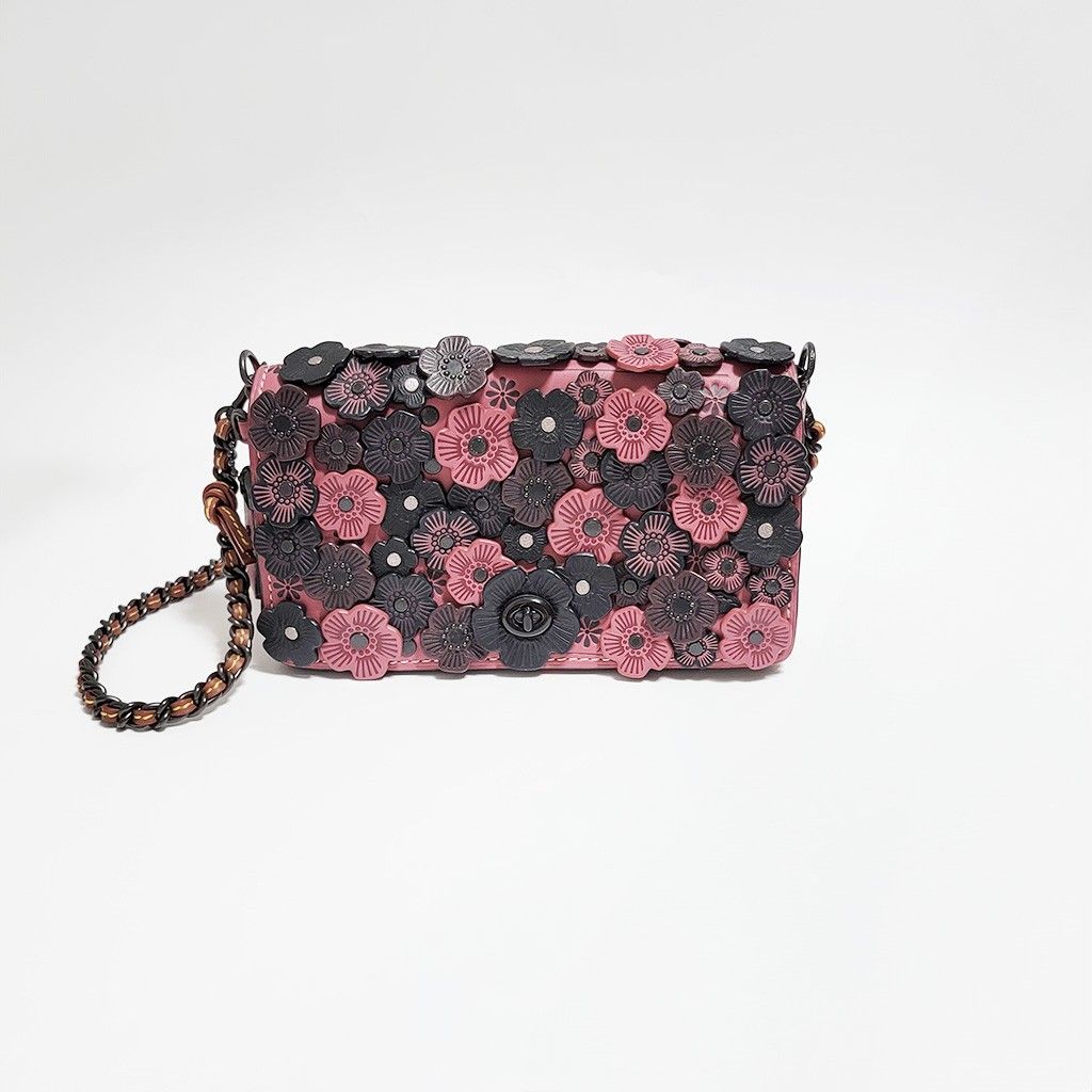 COACHコーチ ティーローズチェーンショルダーバッグ フラワー COACHコーチ ティーローズチェーンショルダーバッグ フラワー
