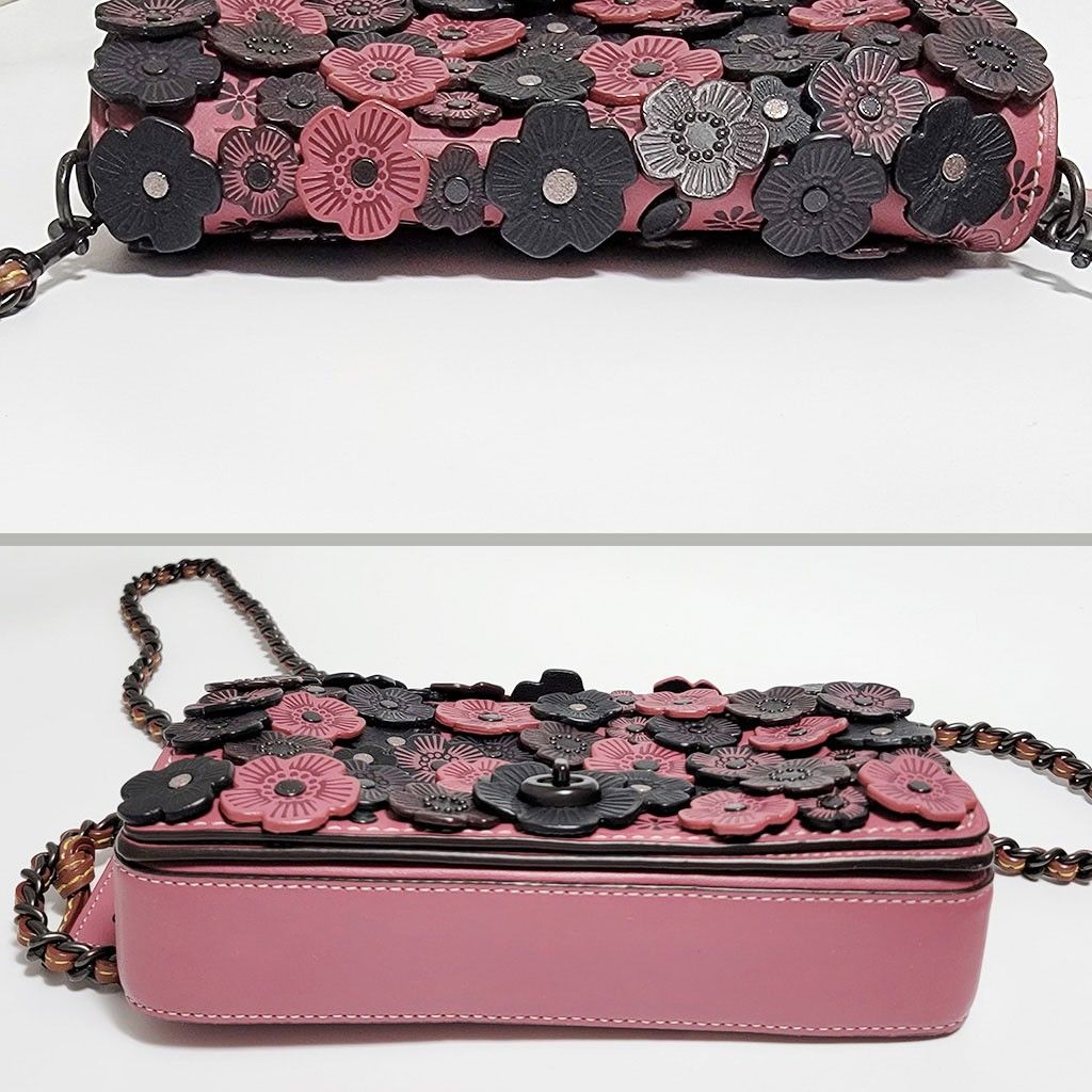 COACHコーチ ティーローズチェーンショルダーバッグ フラワー COACHコーチ ティーローズチェーンショルダーバッグ フラワー