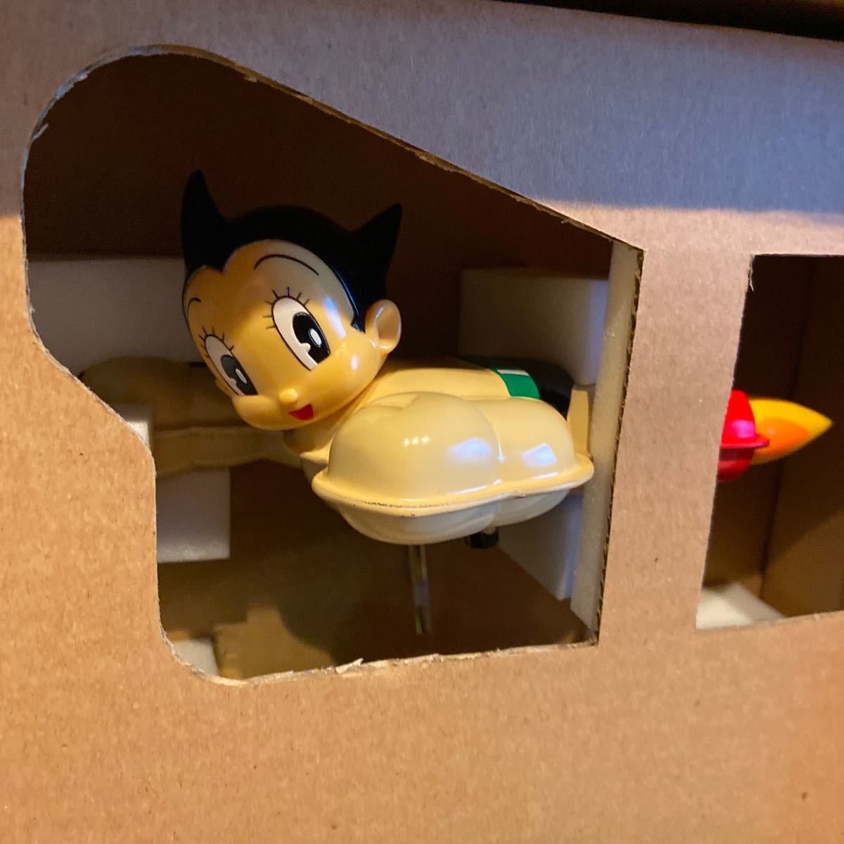  не использовался Astro Boy музыкальная шкатулка глаз ... часы ритм часы рука .. насекомое север ... ограничение 5000 шт. жестяная пластина фигурка иллюстрации Showa Retro Vintage 