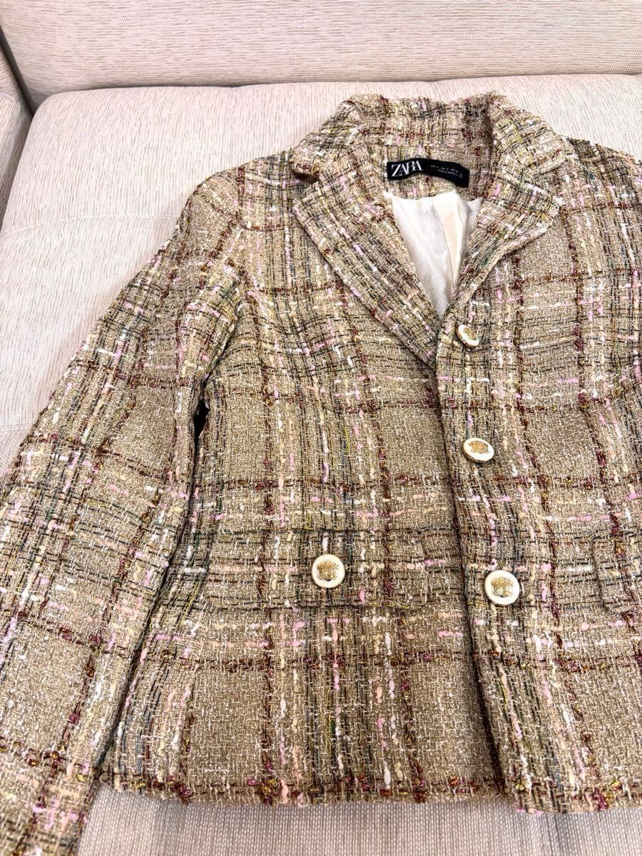 本日限定 早い者勝ち ZARA ザラ ジャケット ツイード 長袖 本日限定 早い者勝ち ZARA ザラ ジャケット ツイード 長袖