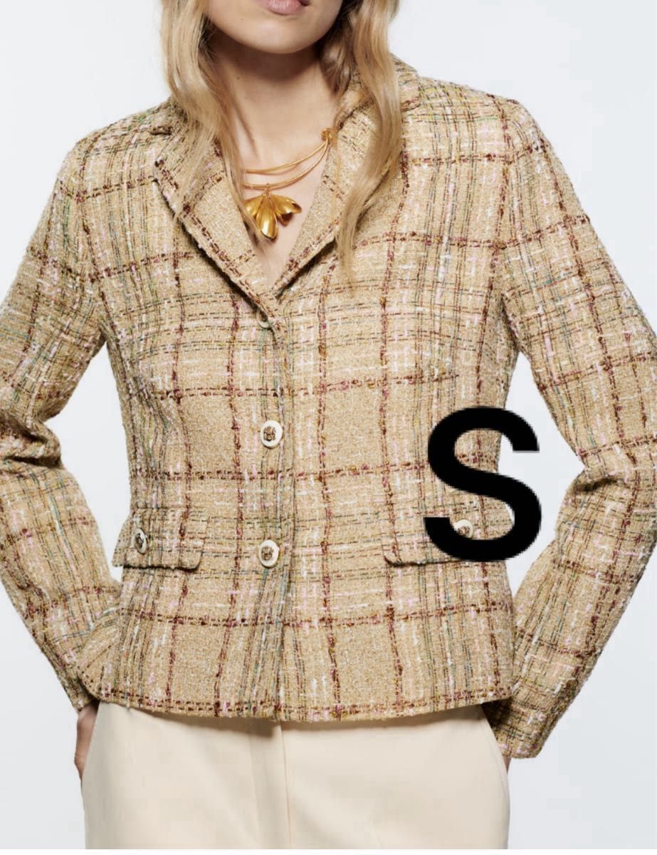本日限定 早い者勝ち ZARA ザラ ジャケット ツイード 長袖 本日限定 早い者勝ち ZARA ザラ ジャケット ツイード 長袖