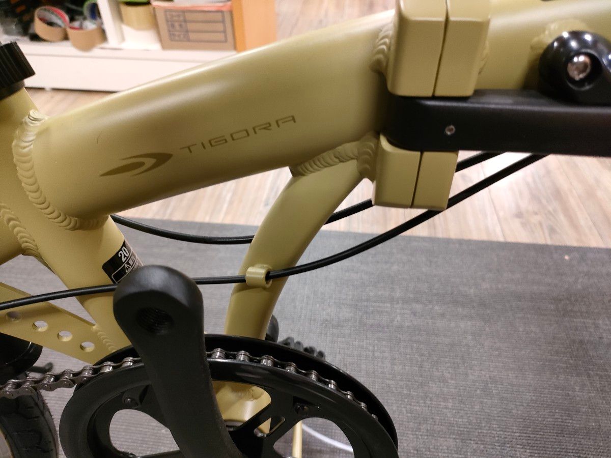 数キロ使用のみ】2025年1月デポ購入 TIGORA折りたたみ自転車 数キロ使用のみ】2025年1月デポ購入 TIGORA折りたたみ自転車