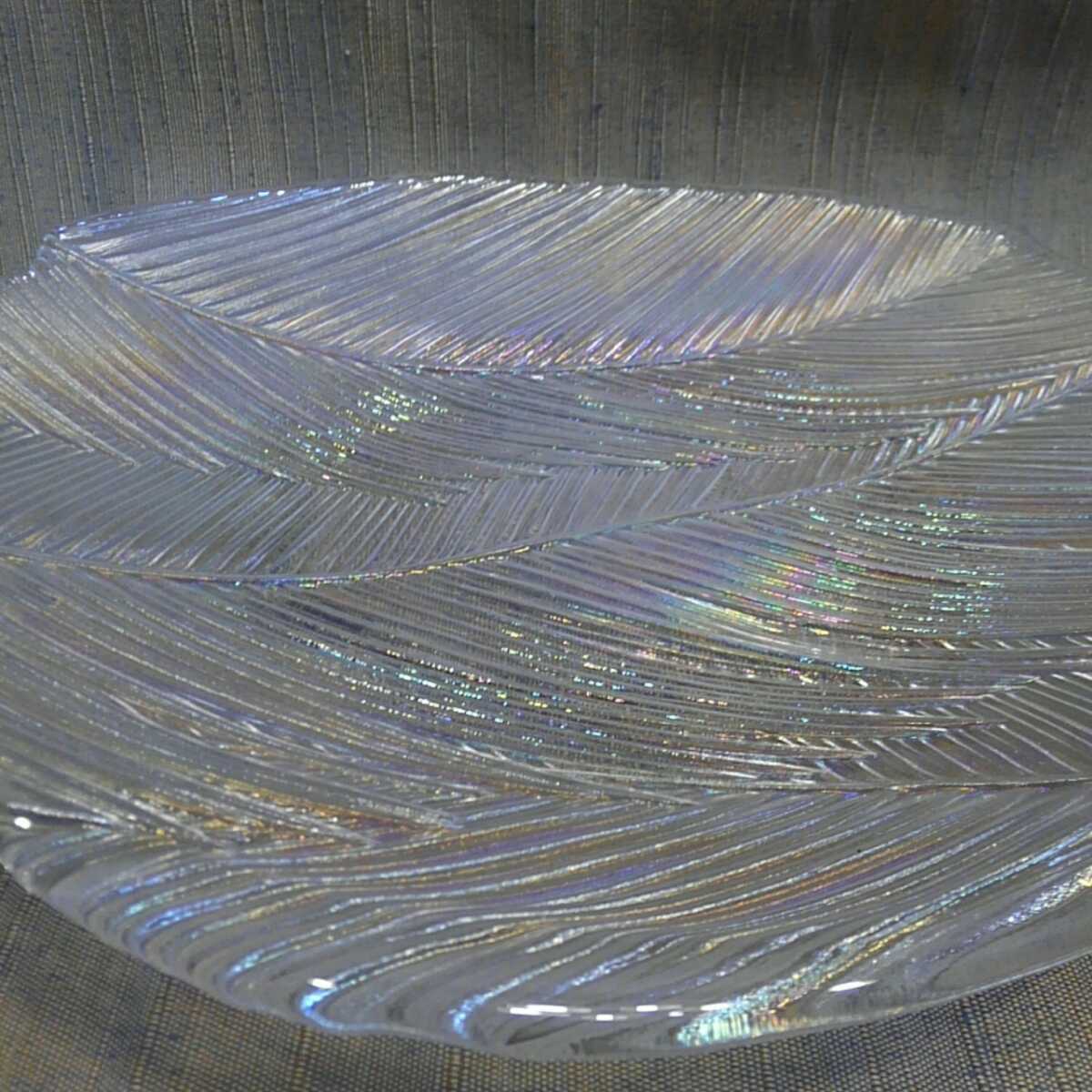 ガラス 硝子 皿 約31cm×29.5cm_画像2