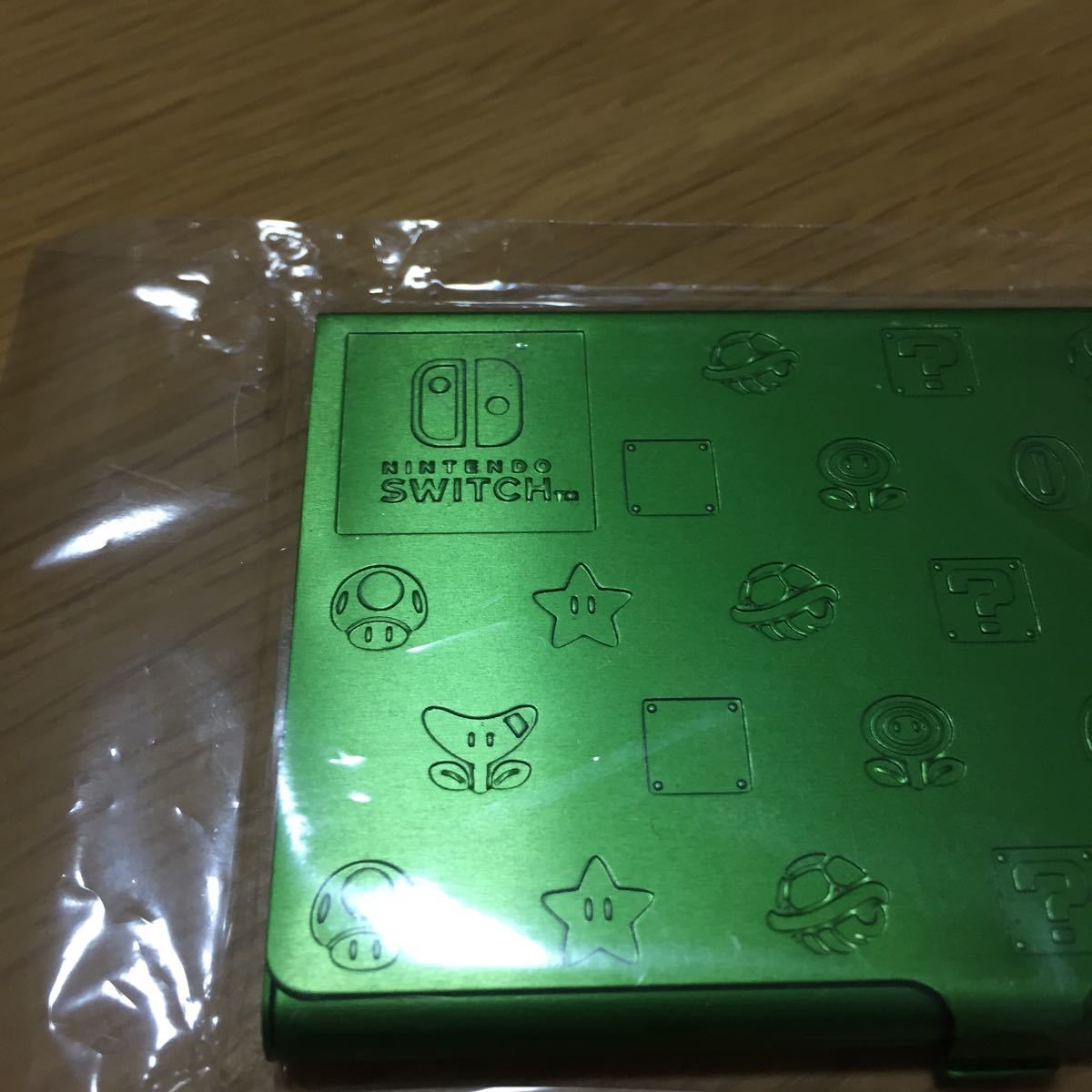 海外限定 非売品 ニンテンドースイッチ 緑 名刺入れ カードケース 新品 未使用 任天堂 Nintendo SWITCH_画像2