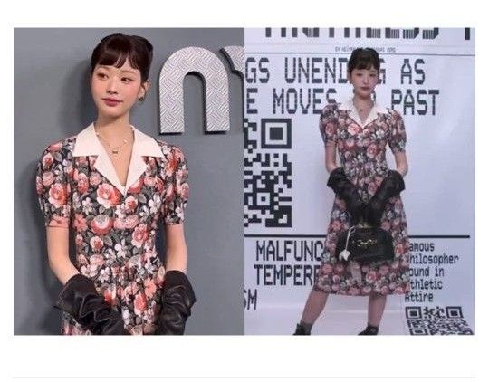 IVE ウォニョン miumiu パリコレ 花柄 ワンピース|Yahoo!フリマ IVE ウォニョン miumiu パリコレ 花柄 ワンピース|Yahoo!フリマ