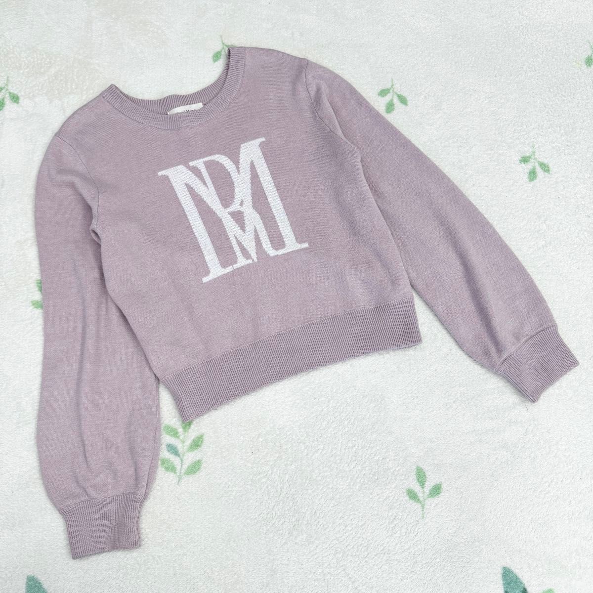 RoseMuse ロゼミューズ RM logo knit M ピンク 大谷映美里 RoseMuse ロゼミューズ RM logo knit M ピンク 大谷映美里