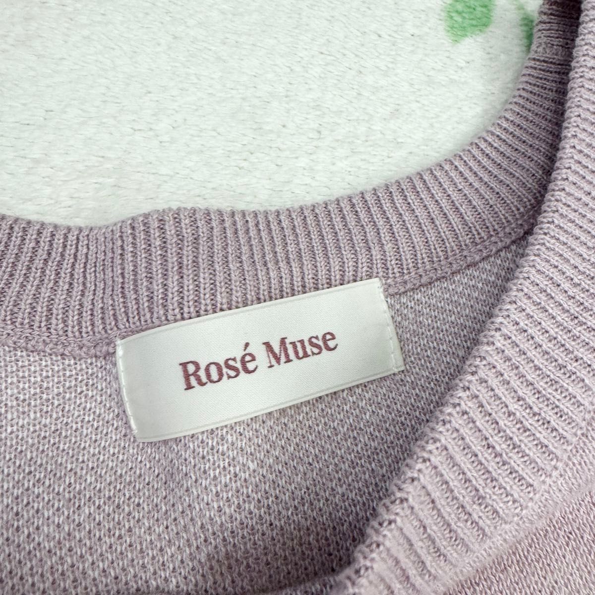 RoseMuse ロゼミューズ RM logo knit M ピンク 大谷映美里 RoseMuse ロゼミューズ RM logo knit M ピンク 大谷映美里