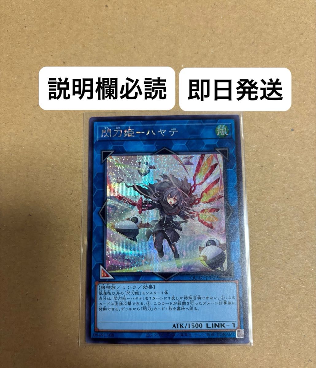 遊戯王 閃刀姫 ハヤテ シークレットレア 絵違い イラスト違い 遊戯王 閃刀姫 ハヤテ シークレットレア 絵違い イラスト違い