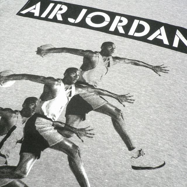 US S/グレー★ナイキ エアジョーダン マイケル.J Tシャツ NIKE AIR JORDAN JUMPMAN CI0045-0911 アメリカ正規 部活 ストリート (9498S) 