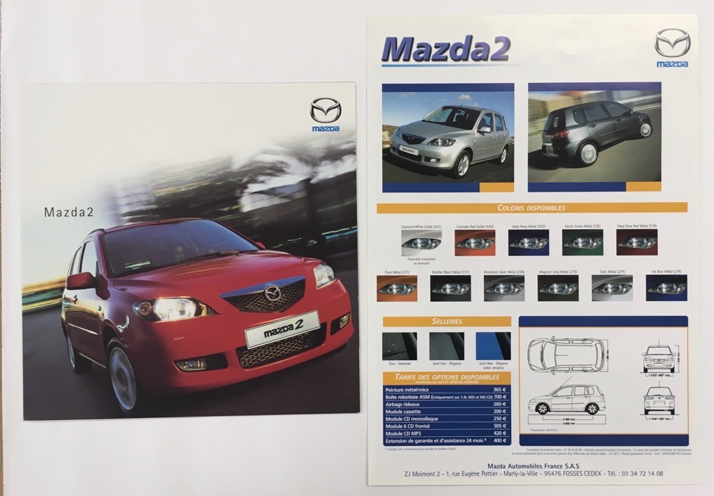 フランス仕様Mazda2 デミオ・2003カタログ_画像1