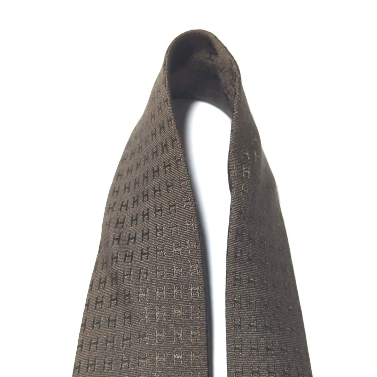 美品 エルメス ネクタイ ファソネ H柄 無地調 ハイブランド 高級 美品 エルメス ネクタイ ファソネ H柄 無地調 ハイブランド 高級