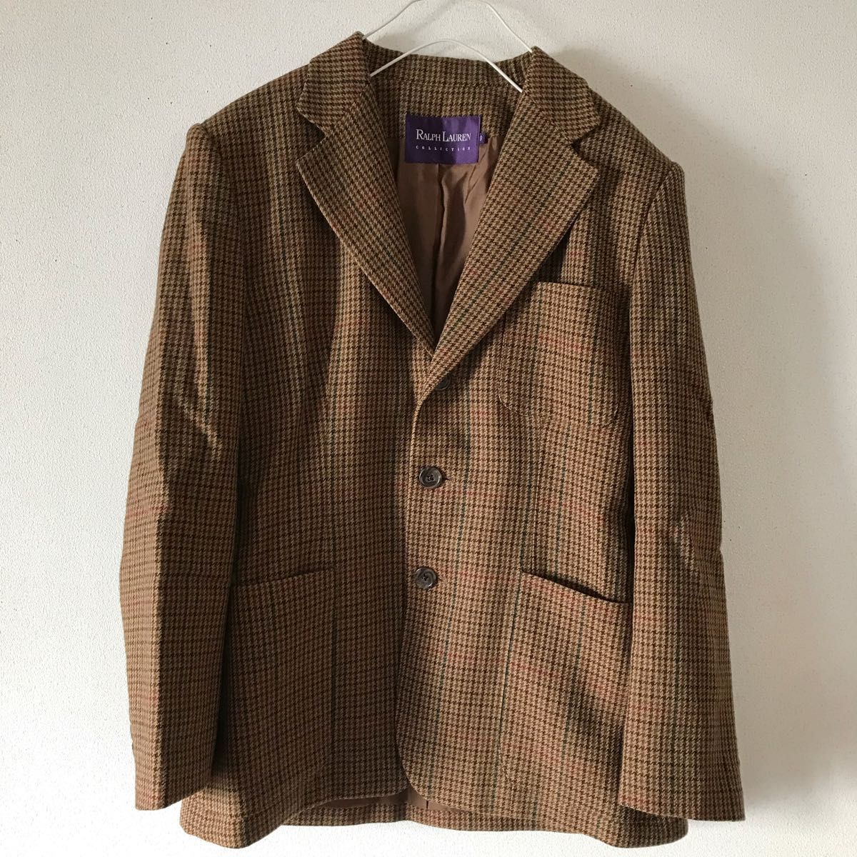 RALPH LAUREN チェック 千鳥格子 ウールジャケット テーラード RALPH LAUREN チェック 千鳥格子 ウールジャケット テーラード