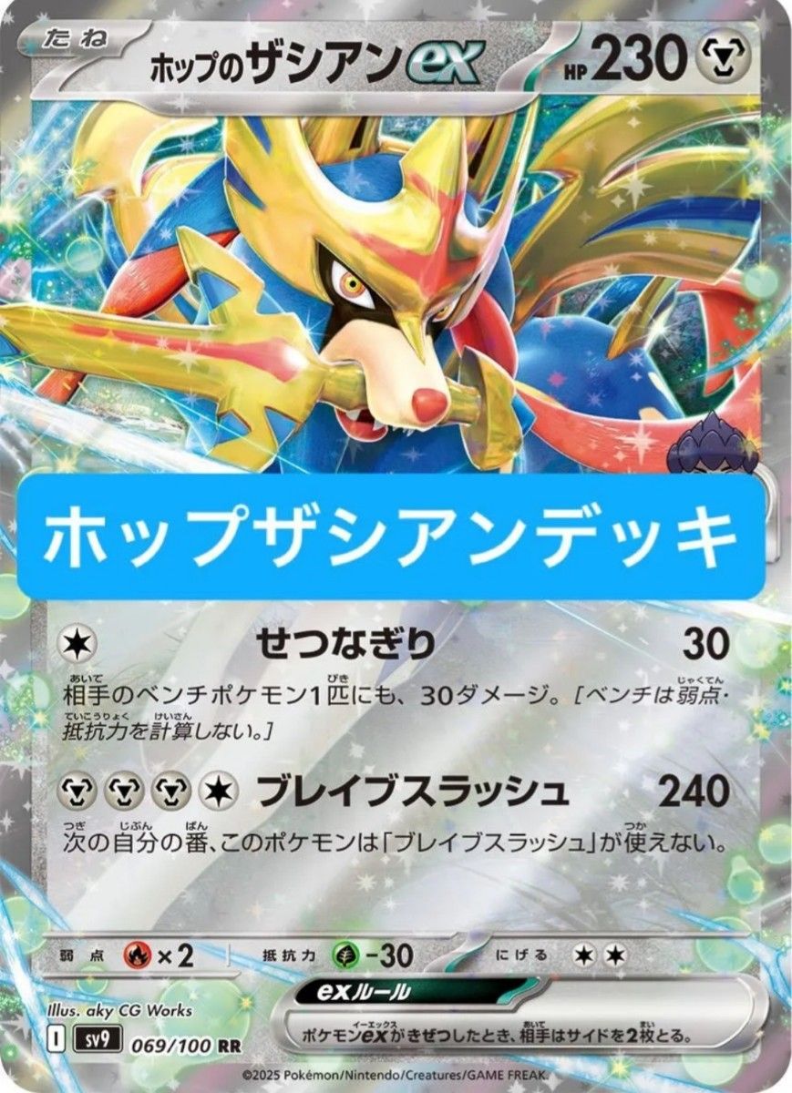 ポケモンカードゲーム ポケカ ホップのザシアンex デッキ 構築済 ポケモンカードゲーム ポケカ ホップのザシアンex デッキ 構築済